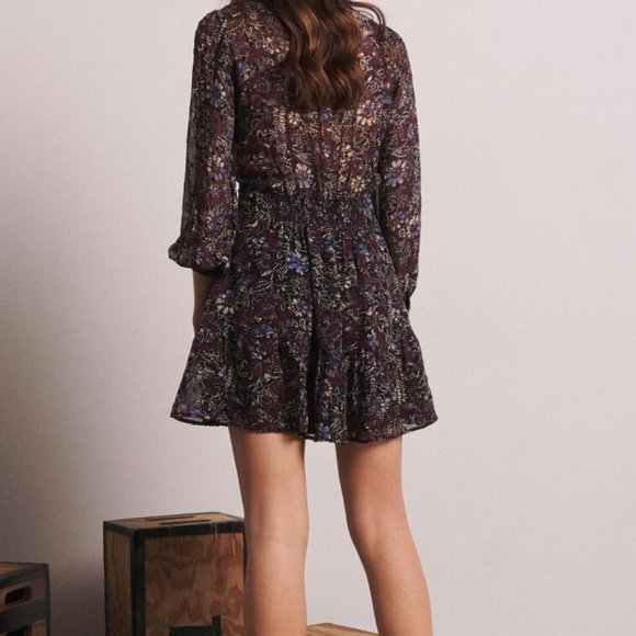 NWT Womens Dresses ba&sh Giani Dress Carbone Sz 0 - Picture 5 of 5